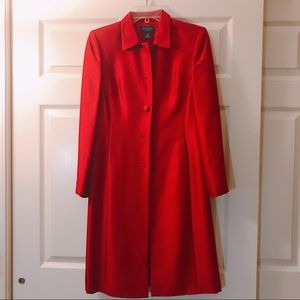 Ann Taylor Petite Silk Dress Coat